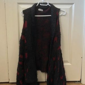 Black and red vest
